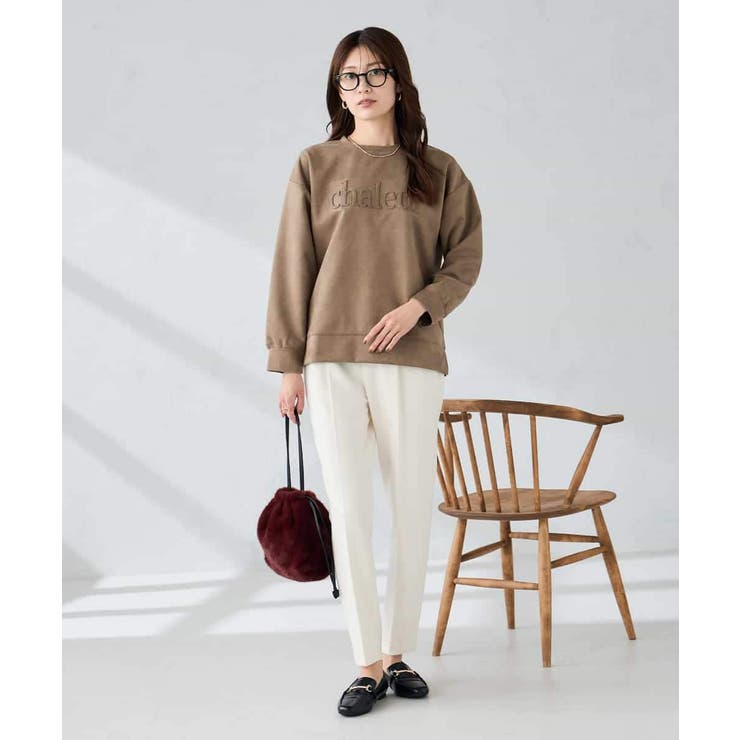 エンボスロゴスウェードトップス | a.v.v【WOMEN】 | 詳細画像13 