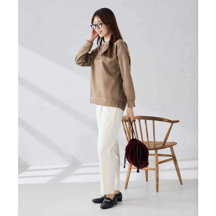 エンボスロゴスウェードトップス | a.v.v【WOMEN】 | 詳細画像16 