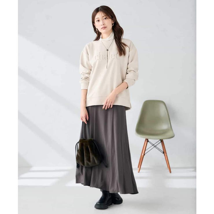 エンボスロゴスウェードトップス | a.v.v【WOMEN】 | 詳細画像22 