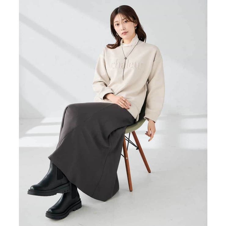 エンボスロゴスウェードトップス | a.v.v【WOMEN】 | 詳細画像26 