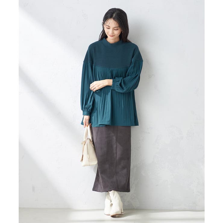 プリーツドッキング着映えチュニック | a.v.v【WOMEN】 | 詳細画像10 