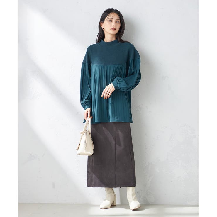 プリーツドッキング着映えチュニック | a.v.v【WOMEN】 | 詳細画像13 