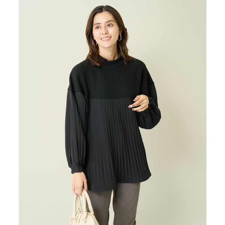 プリーツドッキング着映えチュニック | a.v.v【WOMEN】 | 詳細画像2 