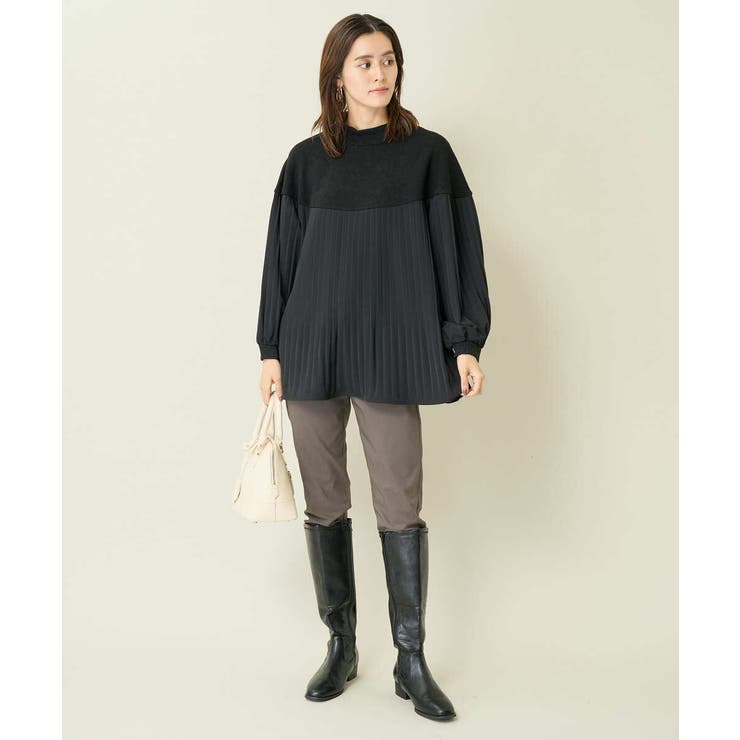 プリーツドッキング着映えチュニック | a.v.v【WOMEN】 | 詳細画像4 