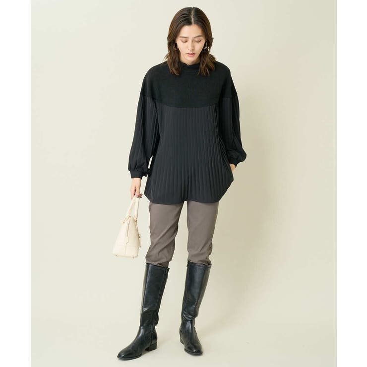 プリーツドッキング着映えチュニック | a.v.v【WOMEN】 | 詳細画像6 