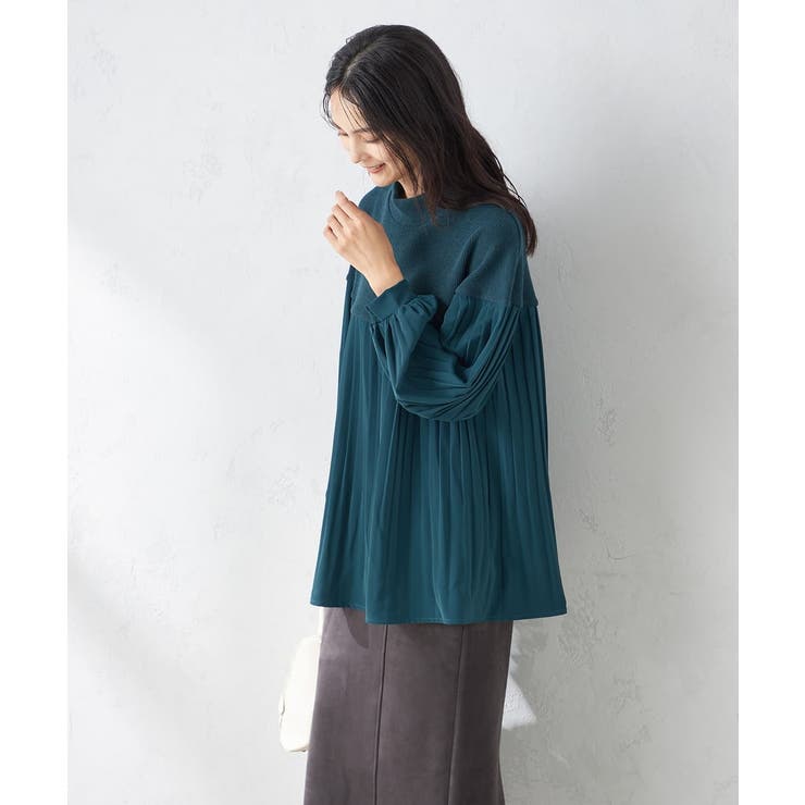 プリーツドッキング着映えチュニック | a.v.v【WOMEN】 | 詳細画像9 