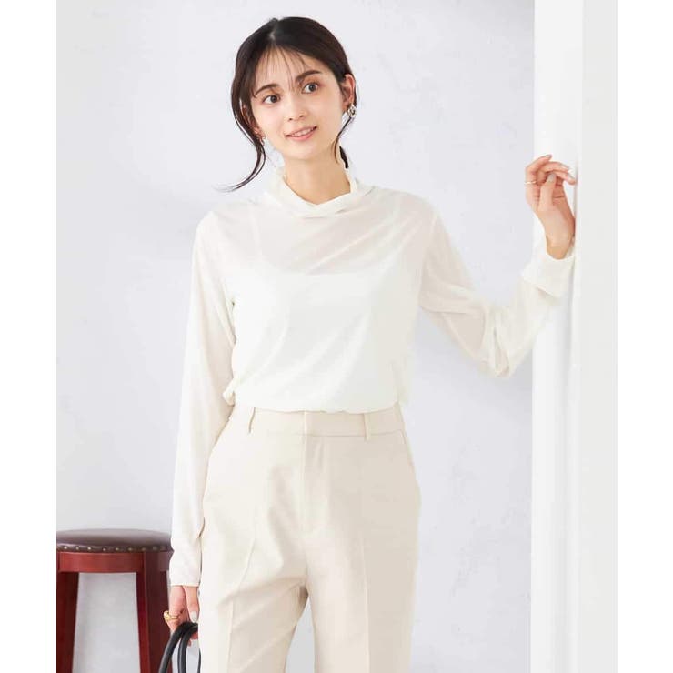 アイボリー | シアーハイネックカットソー | a.v.v【WOMEN】