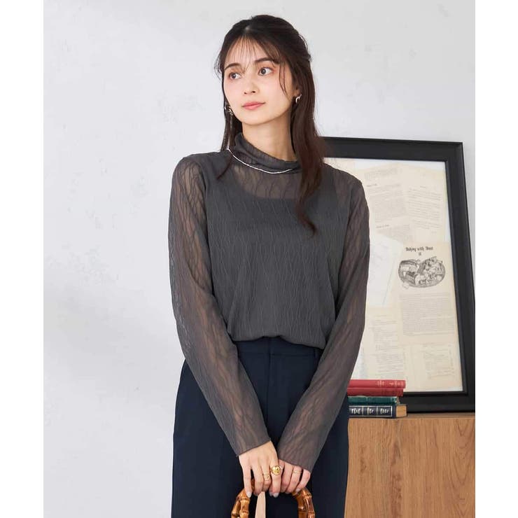 シアーウェーブハイネックカットソー | a.v.v【WOMEN】 | 詳細画像12 