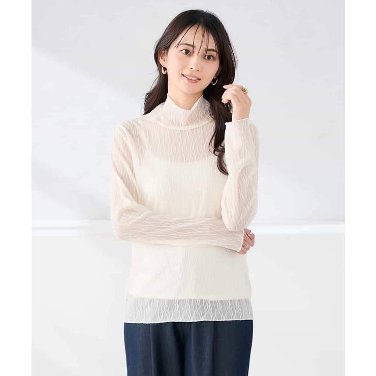 シアーウェーブハイネックカットソー | a.v.v【WOMEN】 | 詳細画像2 