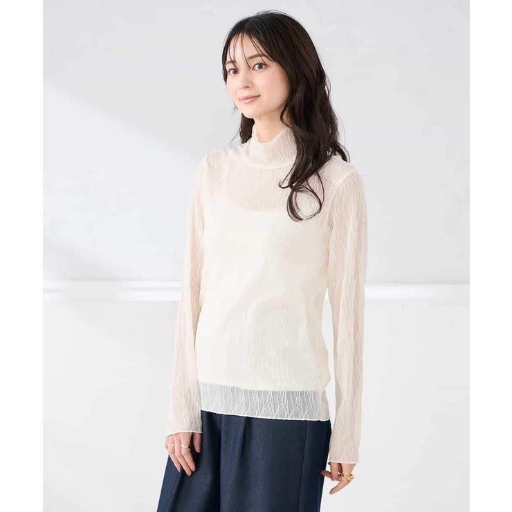 シアーウェーブハイネックカットソー | a.v.v【WOMEN】 | 詳細画像3 