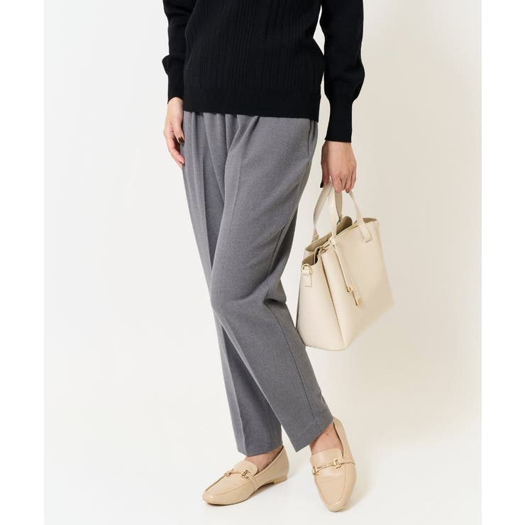 【イージーケア/ストレッチ】あったか美ラクるイージーテーパードパンツ | a.v.v【WOMEN】 | 詳細画像2 