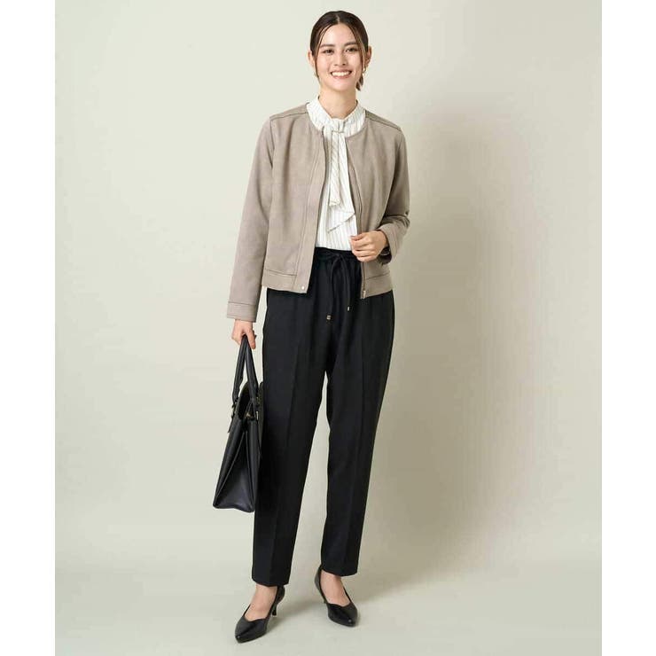 【イージーケア/ストレッチ】あったか美ラクるイージーテーパードパンツ | a.v.v【WOMEN】 | 詳細画像31 