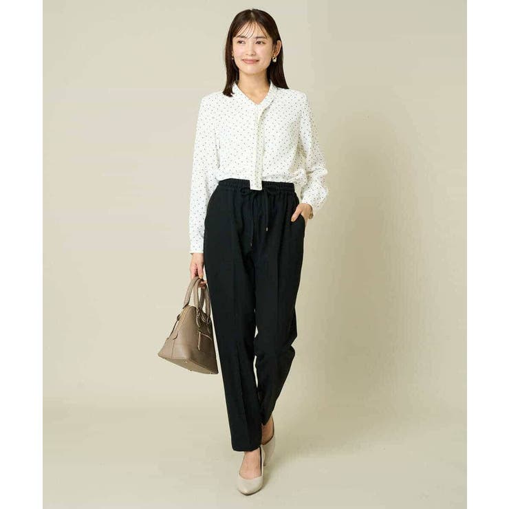 【イージーケア/ストレッチ】あったか美ラクるイージーテーパードパンツ | a.v.v【WOMEN】 | 詳細画像34 