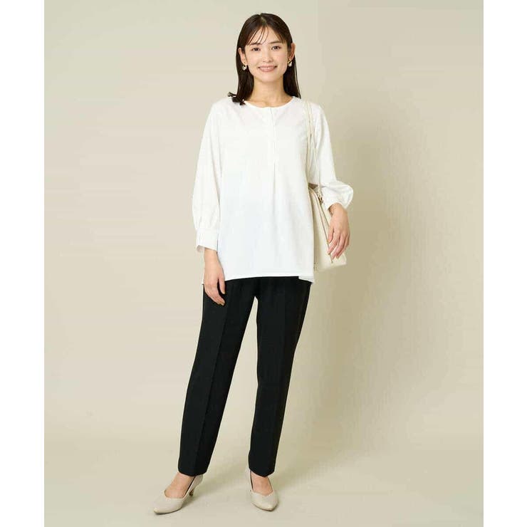 【イージーケア/ストレッチ】あったか美ラクるイージーテーパードパンツ | a.v.v【WOMEN】 | 詳細画像36 