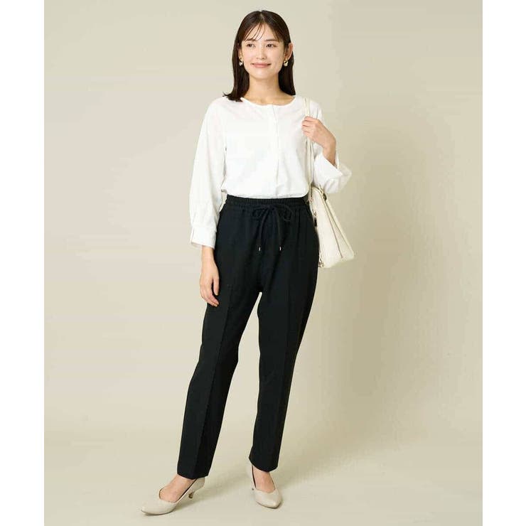 【イージーケア/ストレッチ】あったか美ラクるイージーテーパードパンツ | a.v.v【WOMEN】 | 詳細画像38 