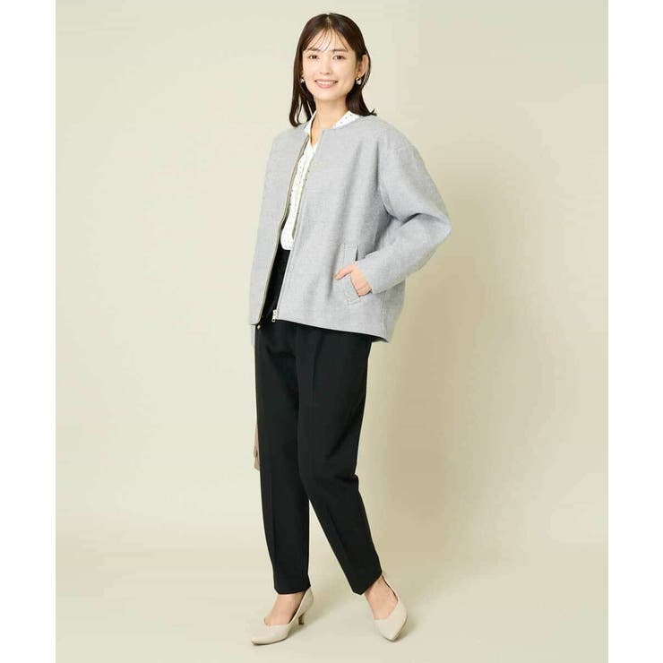 【イージーケア/ストレッチ】あったか美ラクるイージーテーパードパンツ | a.v.v【WOMEN】 | 詳細画像48 