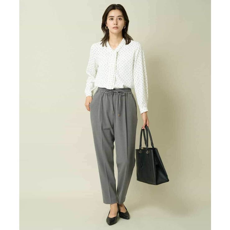 【イージーケア/ストレッチ】あったか美ラクるイージーテーパードパンツ | a.v.v【WOMEN】 | 詳細画像6 