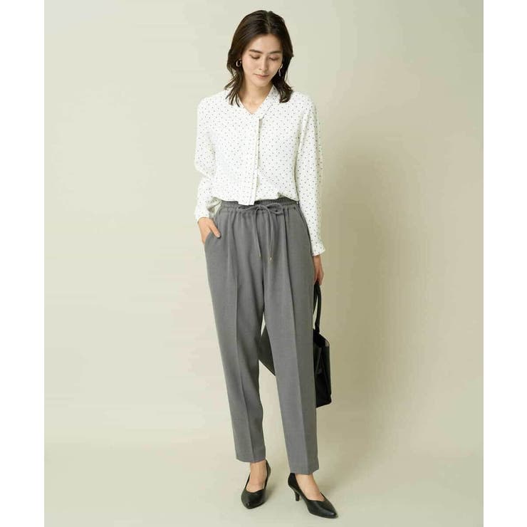 【イージーケア/ストレッチ】あったか美ラクるイージーテーパードパンツ | a.v.v【WOMEN】 | 詳細画像7 