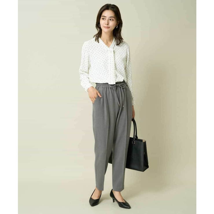 【イージーケア/ストレッチ】あったか美ラクるイージーテーパードパンツ | a.v.v【WOMEN】 | 詳細画像8 