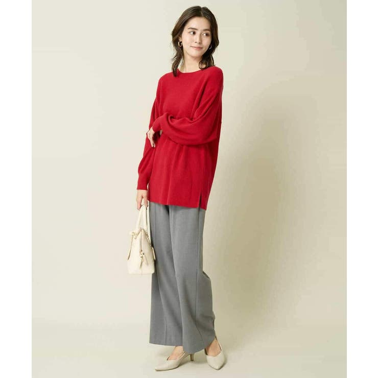 【イージーケア/ストレッチ】あったか美ラクるイージーワイドパンツ | a.v.v【WOMEN】 | 詳細画像13 