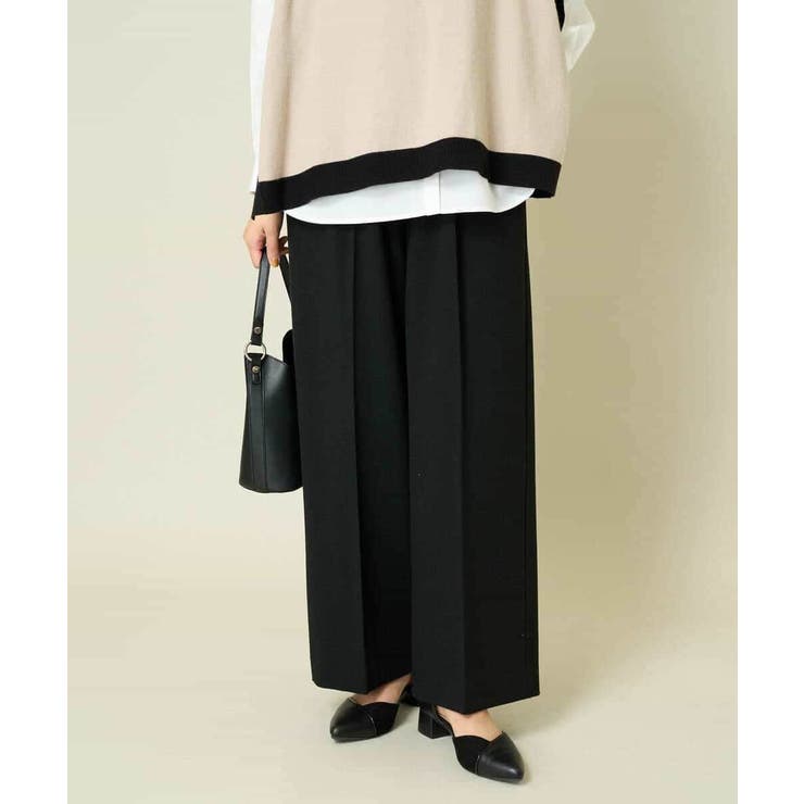 【イージーケア/ストレッチ】あったか美ラクるイージーワイドパンツ | a.v.v【WOMEN】 | 詳細画像15 