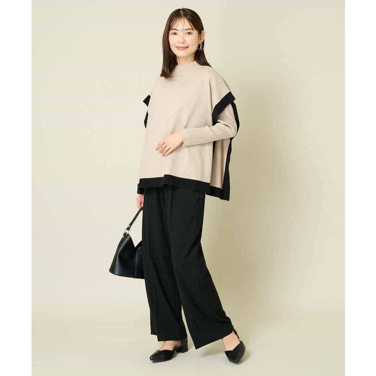 【イージーケア/ストレッチ】あったか美ラクるイージーワイドパンツ | a.v.v【WOMEN】 | 詳細画像16 