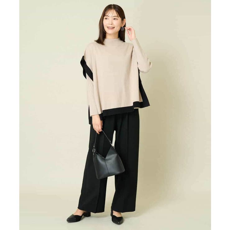 【イージーケア/ストレッチ】あったか美ラクるイージーワイドパンツ | a.v.v【WOMEN】 | 詳細画像17 