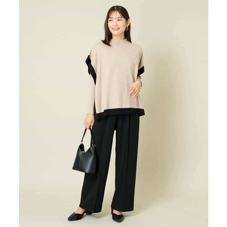 【イージーケア/ストレッチ】あったか美ラクるイージーワイドパンツ | a.v.v【WOMEN】 | 詳細画像18 