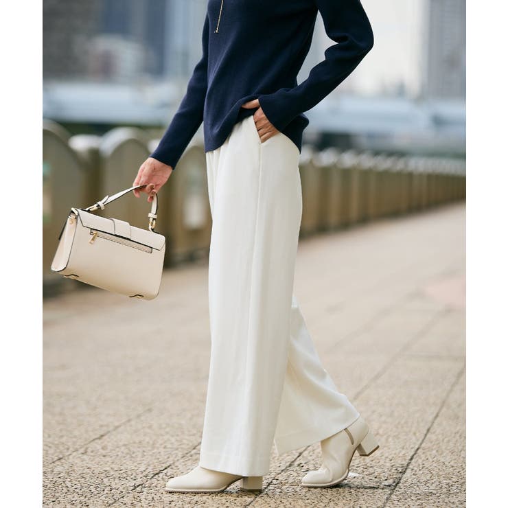 【イージーケア/ストレッチ】あったか美ラクるイージーワイドパンツ | a.v.v【WOMEN】 | 詳細画像2 