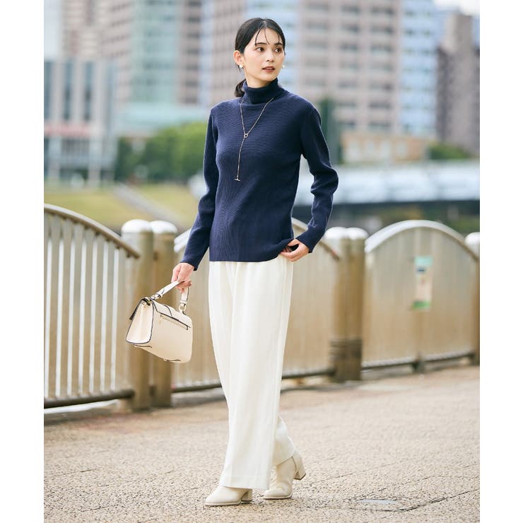 【イージーケア/ストレッチ】あったか美ラクるイージーワイドパンツ | a.v.v【WOMEN】 | 詳細画像3 