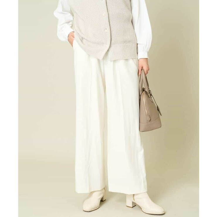 【イージーケア/ストレッチ】あったか美ラクるイージーワイドパンツ | a.v.v【WOMEN】 | 詳細画像6 