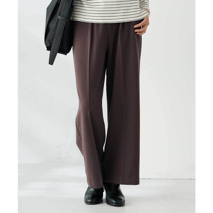 【イージーケア/洗える/ストレッチ】裏起毛美ラクるイージーワイドパンツ | a.v.v【WOMEN】 | 詳細画像13 