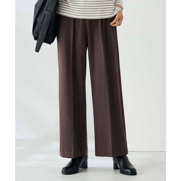 【イージーケア/洗える/ストレッチ】裏起毛美ラクるイージーワイドパンツ | a.v.v【WOMEN】 | 詳細画像14 