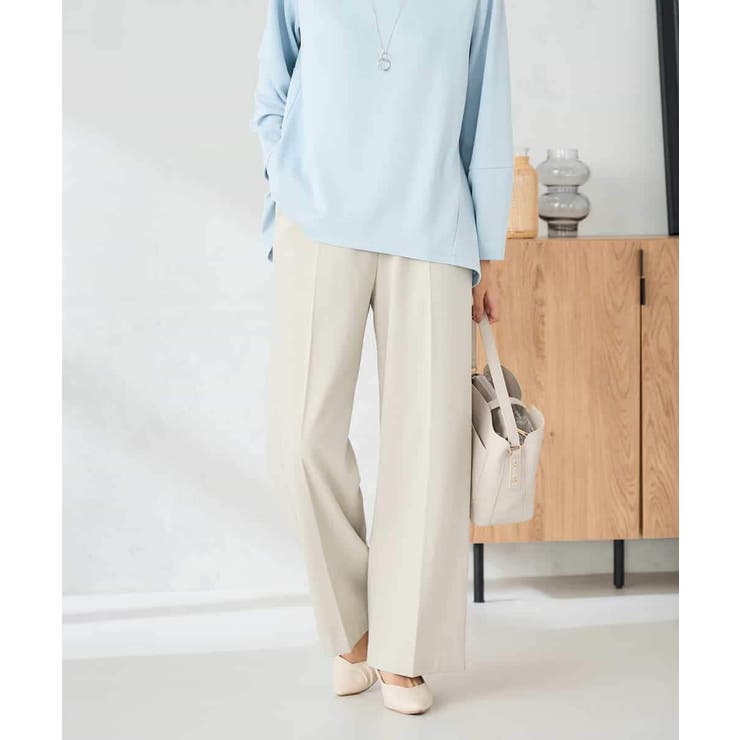 【イージーケア/洗える/ストレッチ】裏起毛美ラクるイージーワイドパンツ | a.v.v【WOMEN】 | 詳細画像20 