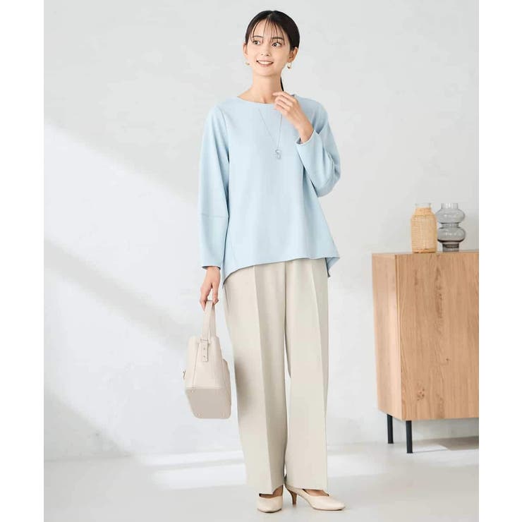 【イージーケア/洗える/ストレッチ】裏起毛美ラクるイージーワイドパンツ | a.v.v【WOMEN】 | 詳細画像23 