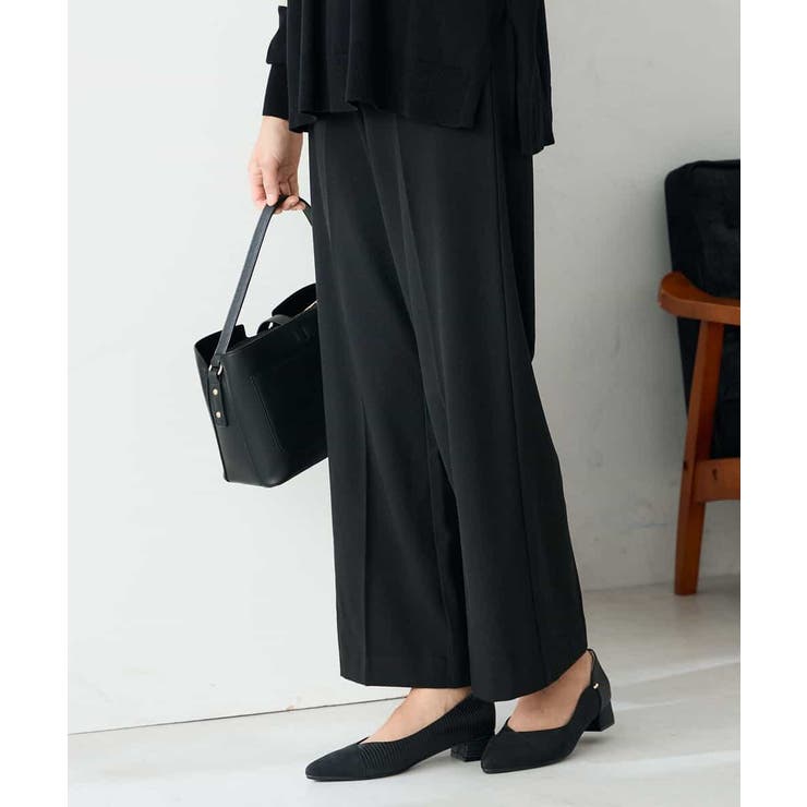 【イージーケア/洗える/ストレッチ】裏起毛美ラクるスッキリ見えストレートパンツ | a.v.v【WOMEN】 | 詳細画像17 