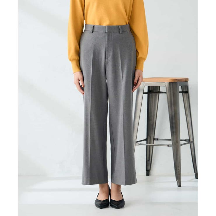 【イージーケア/洗える/ストレッチ】裏起毛美ラクるスッキリ見えストレートパンツ | a.v.v【WOMEN】 | 詳細画像22 