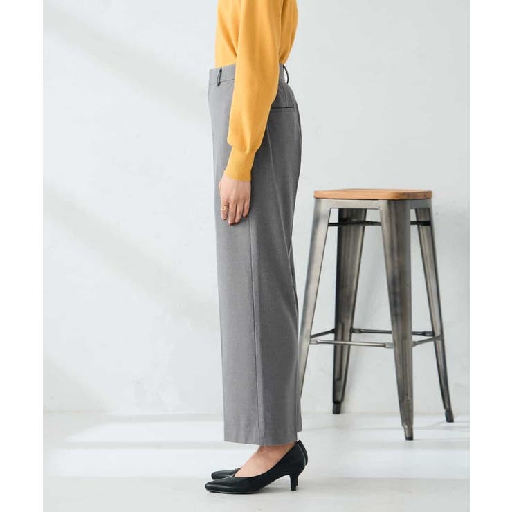 【イージーケア/洗える/ストレッチ】裏起毛美ラクるスッキリ見えストレートパンツ | a.v.v【WOMEN】 | 詳細画像23 