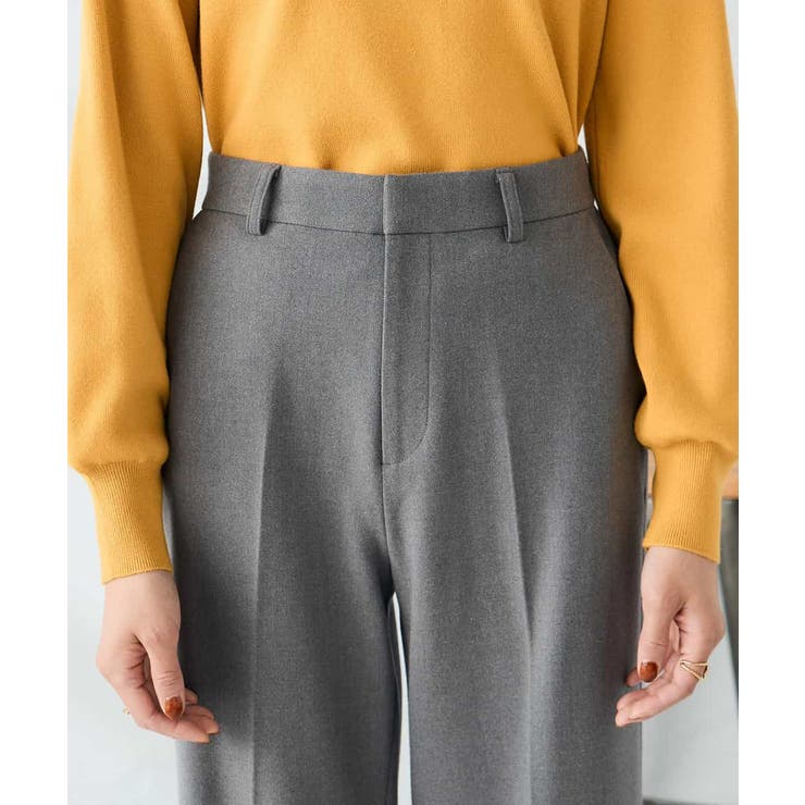 【イージーケア/洗える/ストレッチ】裏起毛美ラクるスッキリ見えストレートパンツ | a.v.v【WOMEN】 | 詳細画像25 