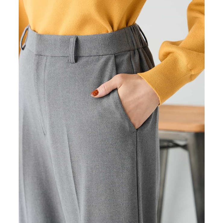 【イージーケア/洗える/ストレッチ】裏起毛美ラクるスッキリ見えストレートパンツ | a.v.v【WOMEN】 | 詳細画像26 