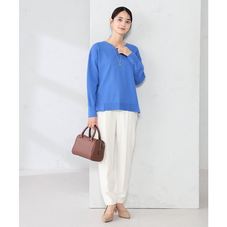 【イージーケア/洗える/ストレッチ】裏起毛美ラクるスッキリ見えテーパードパンツ | a.v.v【WOMEN】 | 詳細画像11 