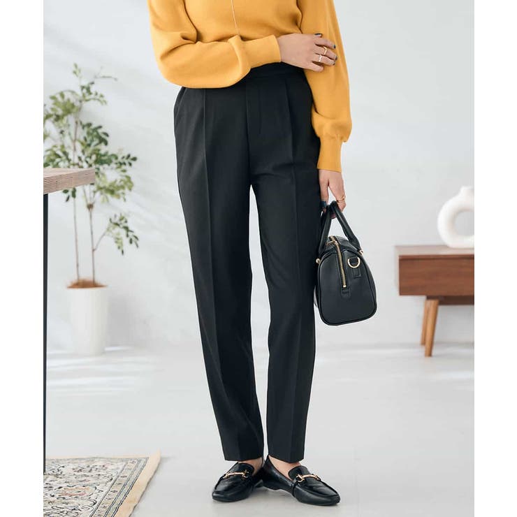 【イージーケア/洗える/ストレッチ】裏起毛美ラクるスッキリ見えテーパードパンツ | a.v.v【WOMEN】 | 詳細画像14 