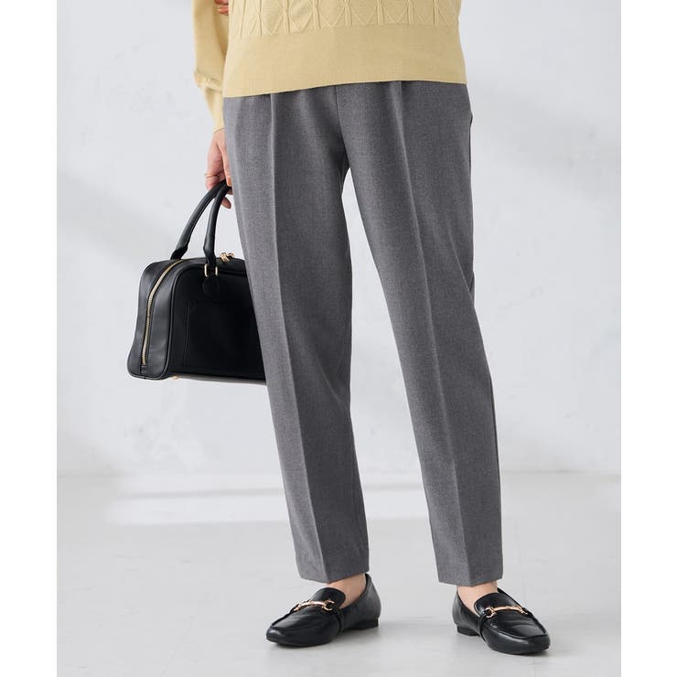 【イージーケア/洗える/ストレッチ】裏起毛美ラクるスッキリ見えテーパードパンツ | a.v.v【WOMEN】 | 詳細画像18 