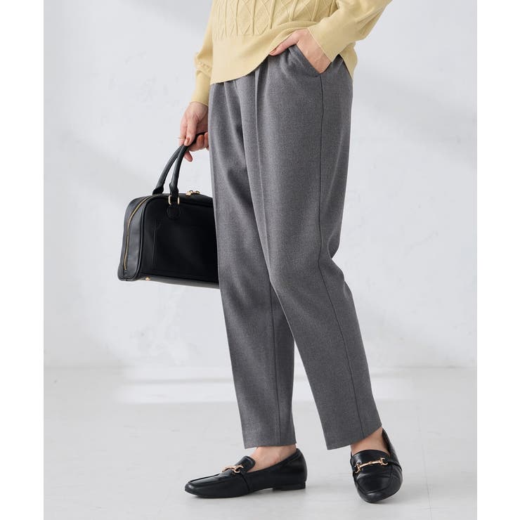 【イージーケア/洗える/ストレッチ】裏起毛美ラクるスッキリ見えテーパードパンツ | a.v.v【WOMEN】 | 詳細画像19 