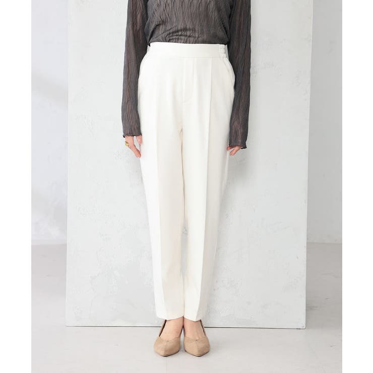 【イージーケア/洗える/ストレッチ】裏起毛美ラクるスッキリ見えテーパードパンツ | a.v.v【WOMEN】 | 詳細画像23 