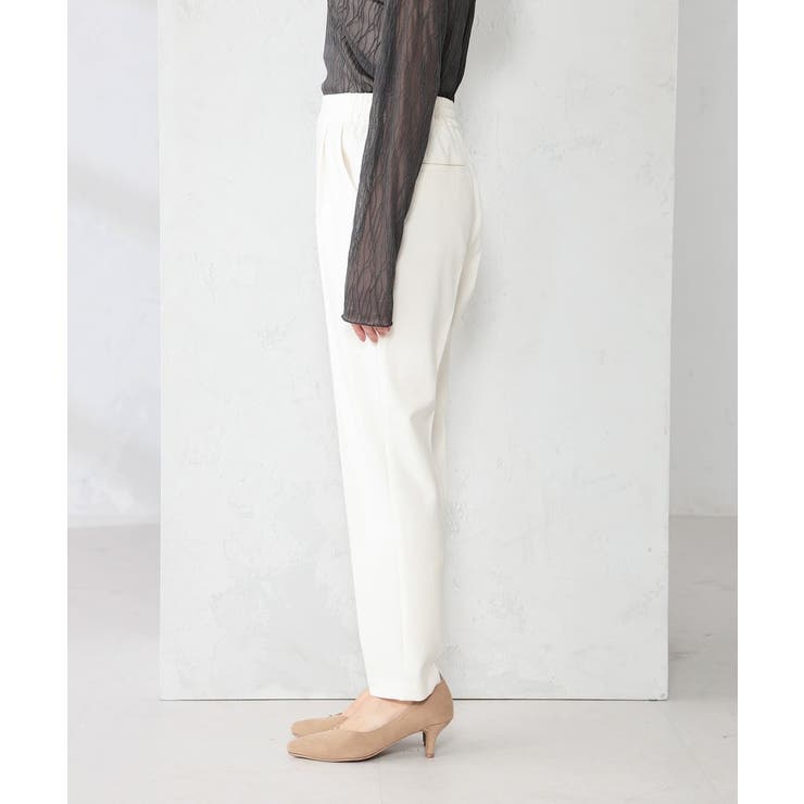 【イージーケア/洗える/ストレッチ】裏起毛美ラクるスッキリ見えテーパードパンツ | a.v.v【WOMEN】 | 詳細画像24 