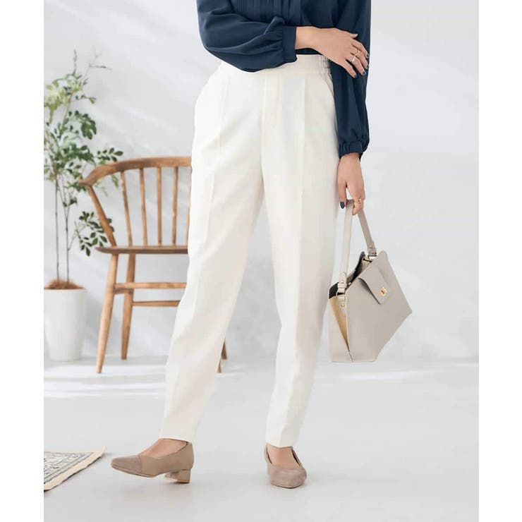 【イージーケア/洗える/ストレッチ】裏起毛美ラクるスッキリ見えテーパードパンツ | a.v.v【WOMEN】 | 詳細画像6 