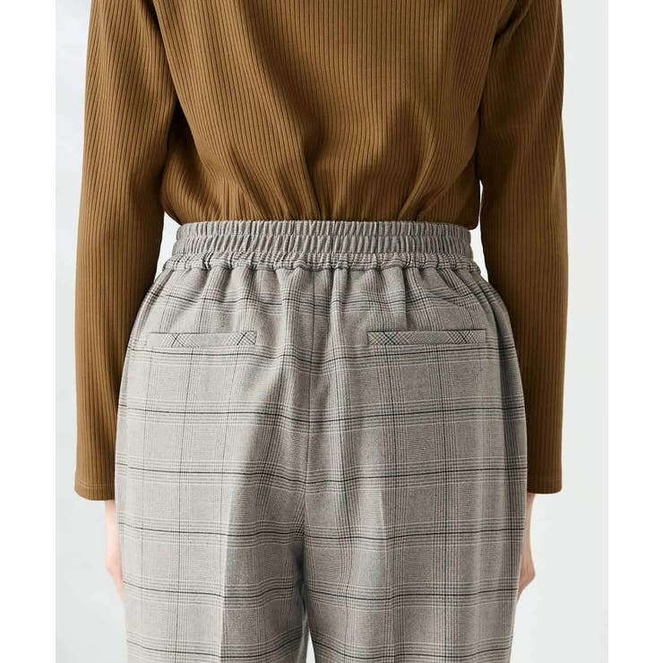 【イージーケア 洗える ストレッチ】裏起毛美ラクるスッキリ見えチェックテーパード… | a.v.v【WOMEN】 | 詳細画像17 