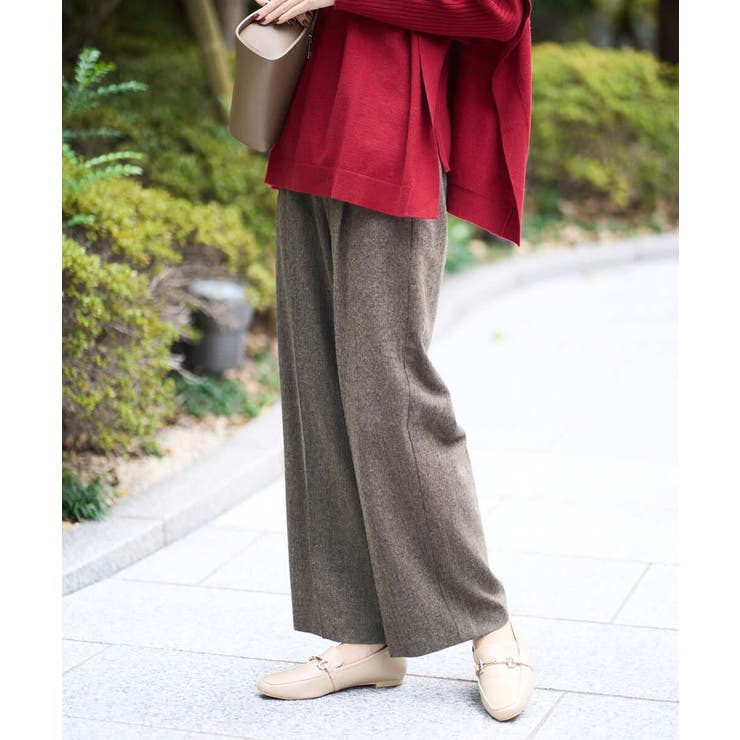 【洗える】ツイード美ラクるスッキリ見えワイドパンツ | a.v.v【WOMEN】 | 詳細画像10 
