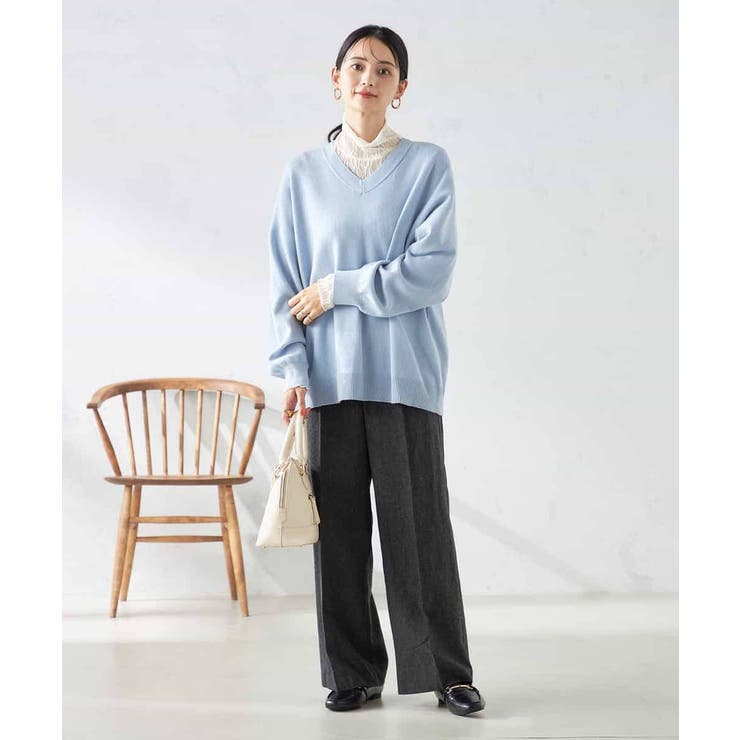 【洗える】ツイード美ラクるスッキリ見えワイドパンツ | a.v.v【WOMEN】 | 詳細画像15 